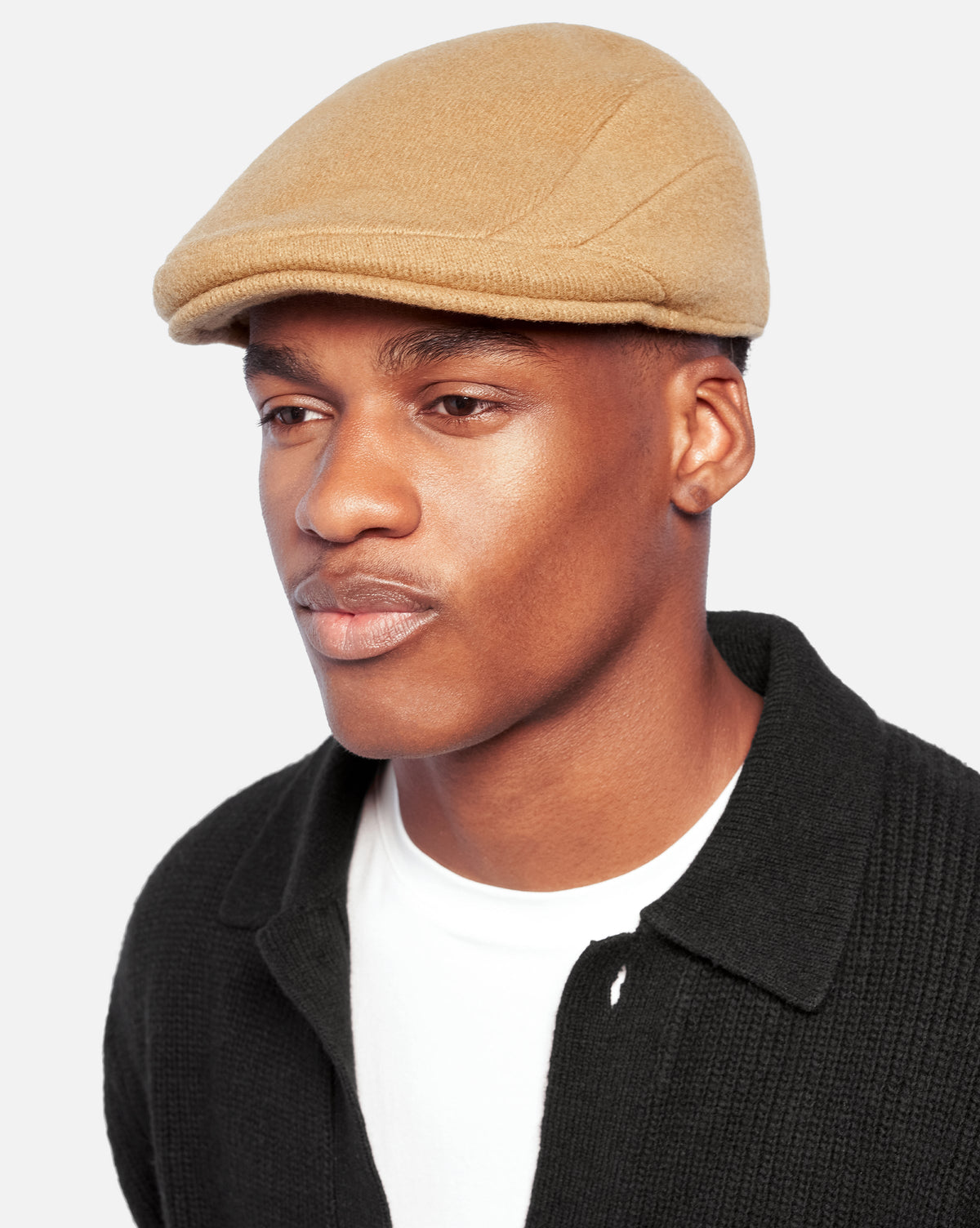 Kangol Wool 507 flat cap in camel, view 4